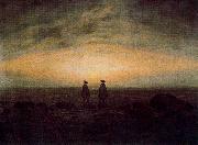 Caspar David Friedrich Two Men by the Sea oil painting artist